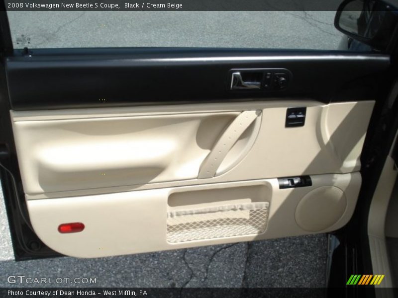 Black / Cream Beige 2008 Volkswagen New Beetle S Coupe