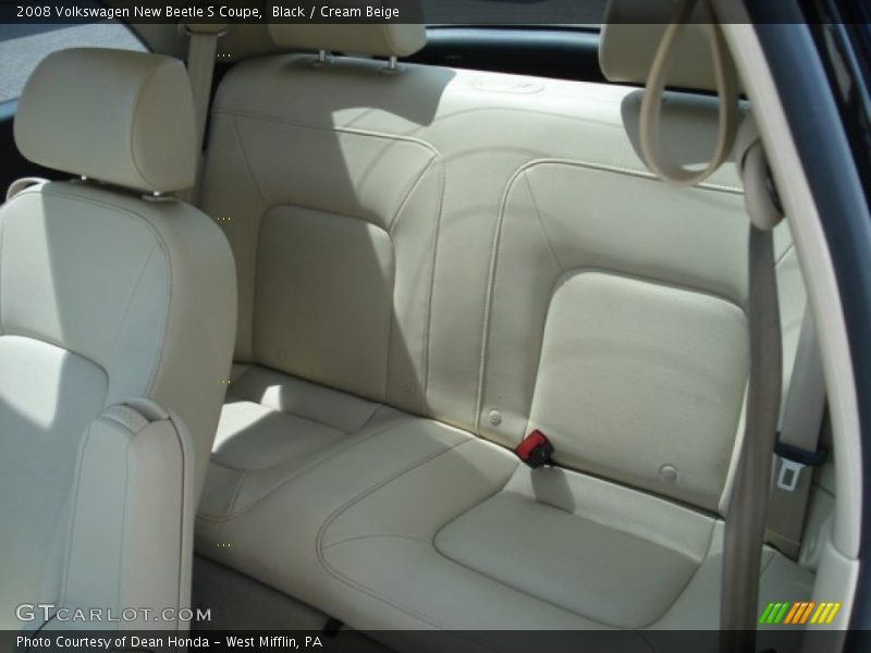 Black / Cream Beige 2008 Volkswagen New Beetle S Coupe