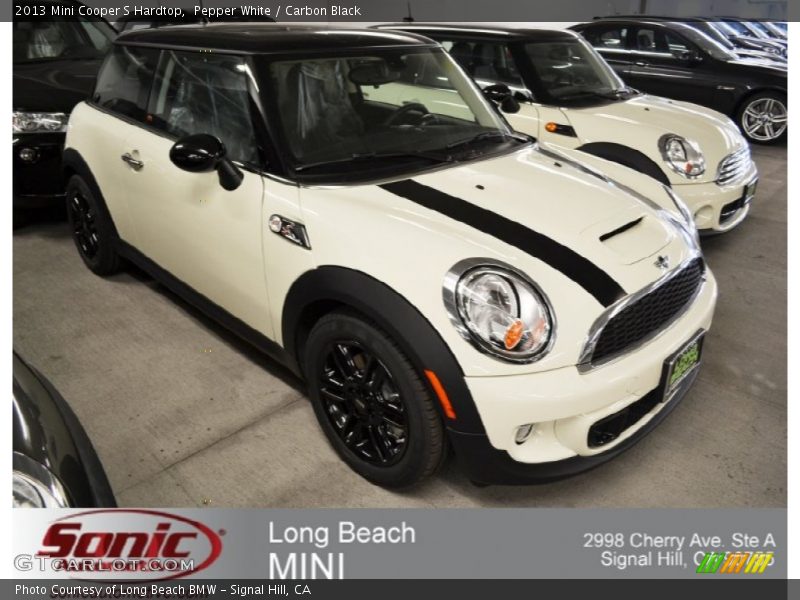 Pepper White / Carbon Black 2013 Mini Cooper S Hardtop