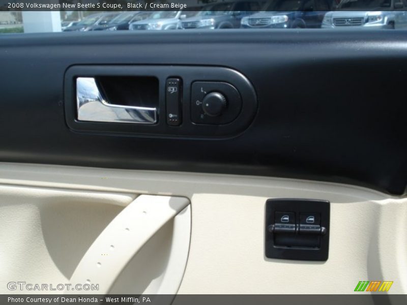 Black / Cream Beige 2008 Volkswagen New Beetle S Coupe