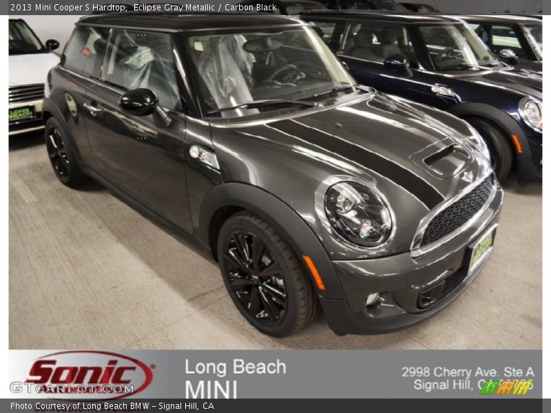 Eclipse Gray Metallic / Carbon Black 2013 Mini Cooper S Hardtop