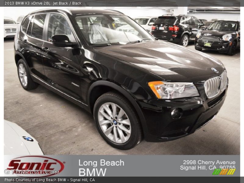 Jet Black / Black 2013 BMW X3 xDrive 28i