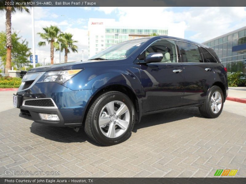 Bali Blue Pearl / Taupe 2012 Acura MDX SH-AWD