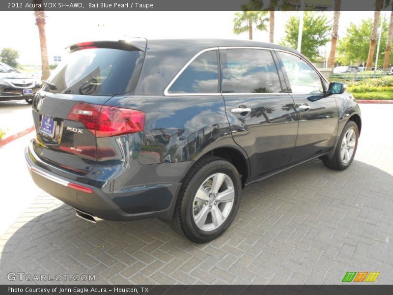 Bali Blue Pearl / Taupe 2012 Acura MDX SH-AWD