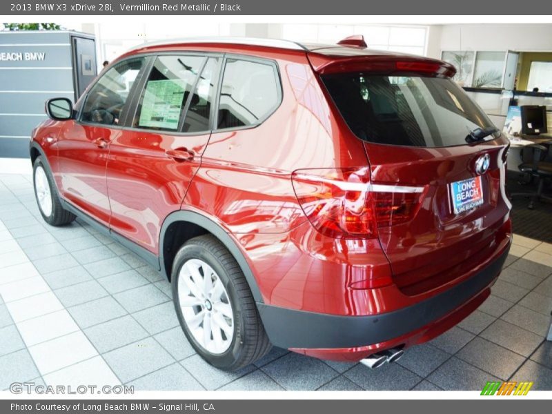 Vermillion Red Metallic / Black 2013 BMW X3 xDrive 28i