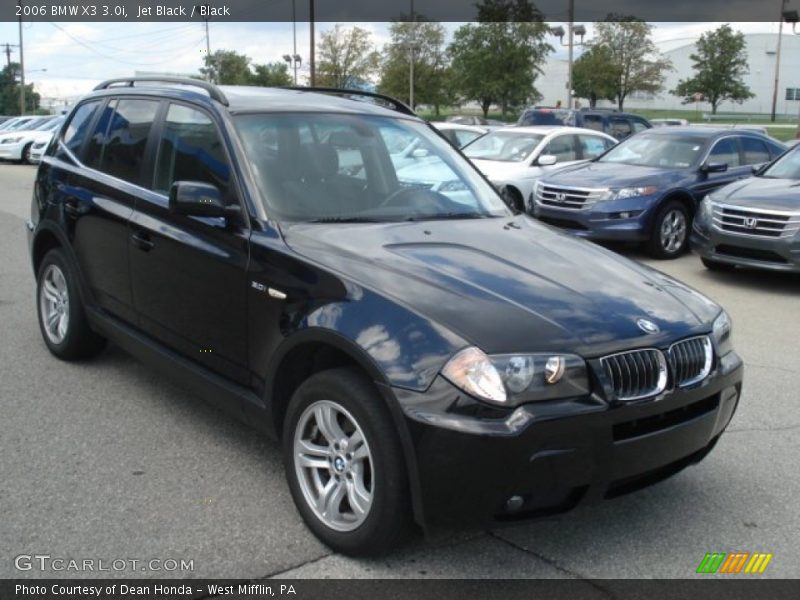 Jet Black / Black 2006 BMW X3 3.0i