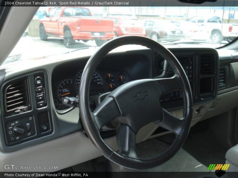 Sport Red Metallic / Gray/Dark Charcoal 2004 Chevrolet Tahoe LS 4x4
