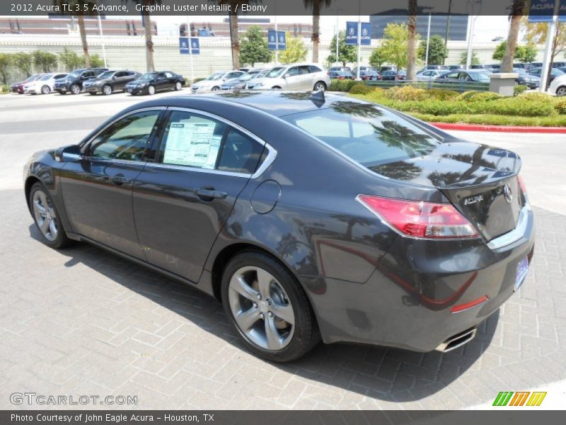 Graphite Luster Metallic / Ebony 2012 Acura TL 3.5 Advance