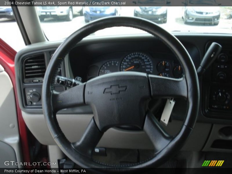 Sport Red Metallic / Gray/Dark Charcoal 2004 Chevrolet Tahoe LS 4x4