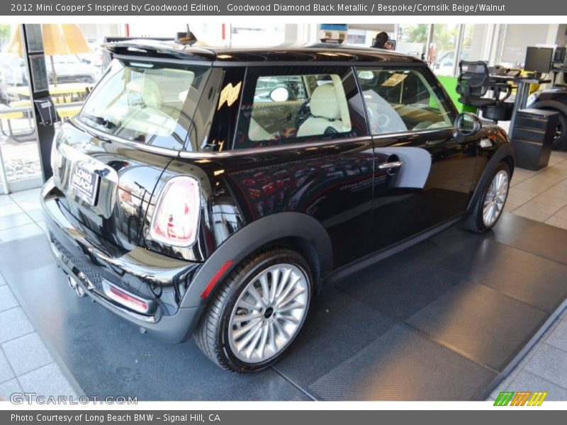 Goodwood Diamond Black Metallic / Bespoke/Cornsilk Beige/Walnut 2012 Mini Cooper S Inspired by Goodwood Edition
