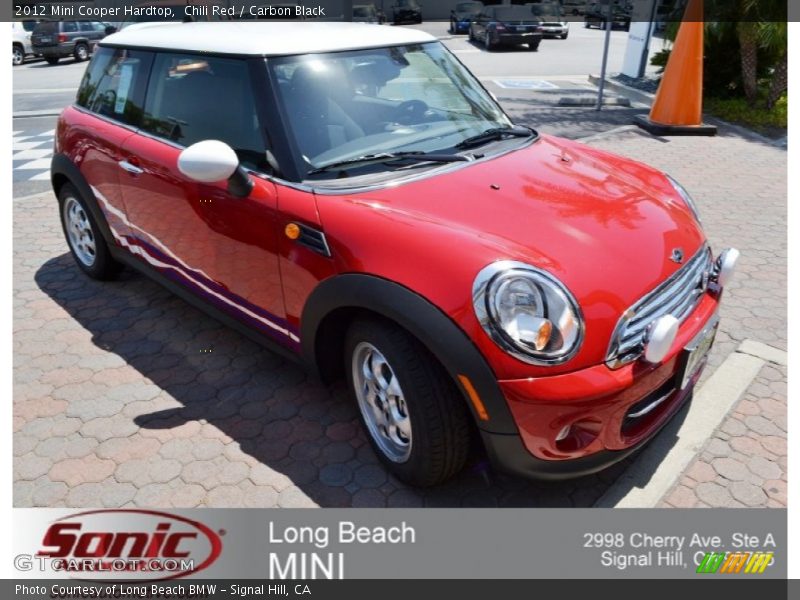 Chili Red / Carbon Black 2012 Mini Cooper Hardtop