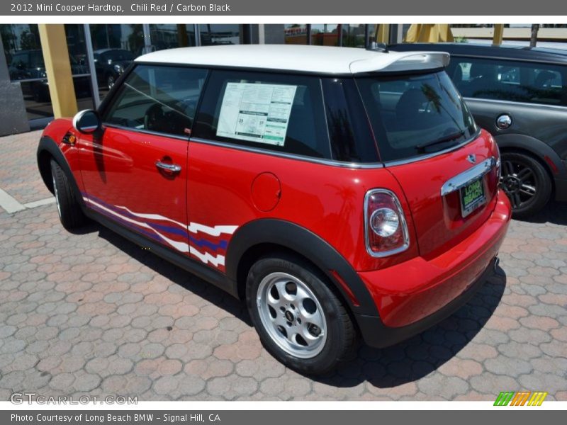 Chili Red / Carbon Black 2012 Mini Cooper Hardtop