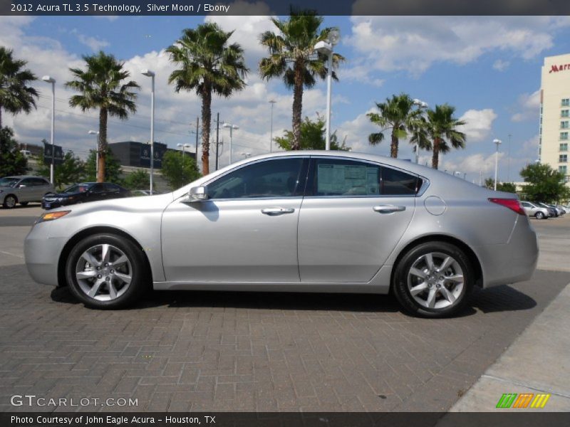 Silver Moon / Ebony 2012 Acura TL 3.5 Technology