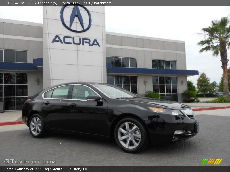 Crystal Black Pearl / Parchment 2012 Acura TL 3.5 Technology