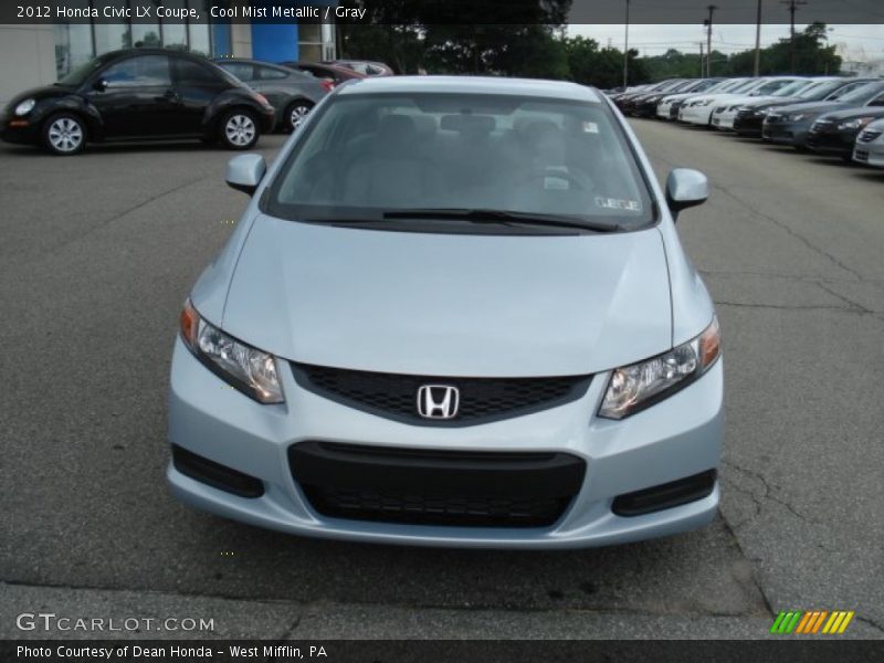 Cool Mist Metallic / Gray 2012 Honda Civic LX Coupe