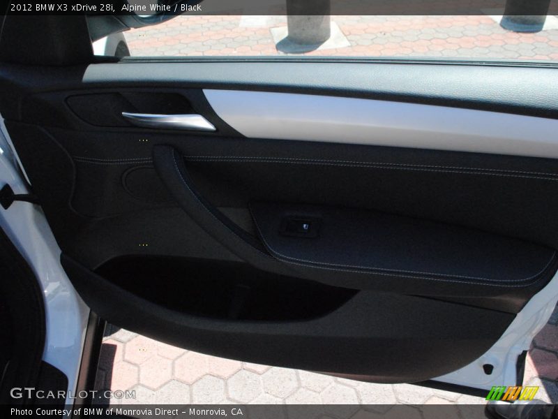 Alpine White / Black 2012 BMW X3 xDrive 28i