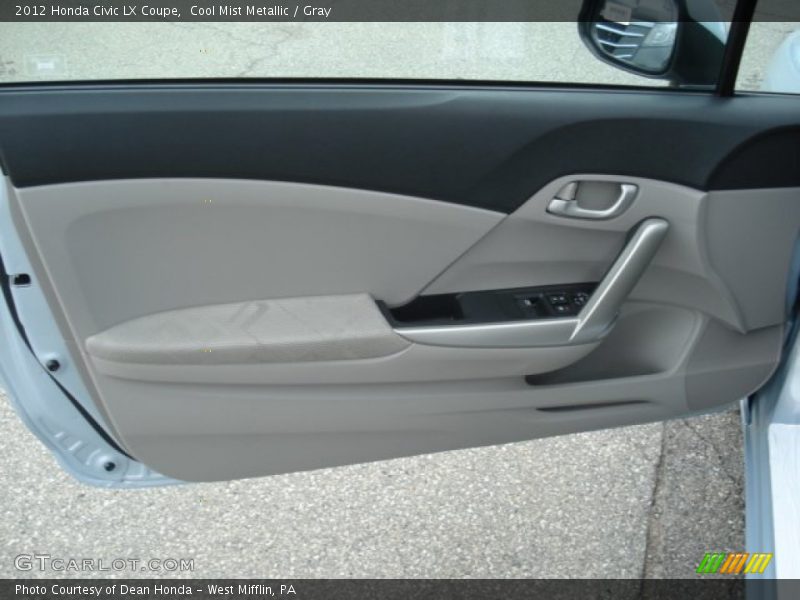 Cool Mist Metallic / Gray 2012 Honda Civic LX Coupe