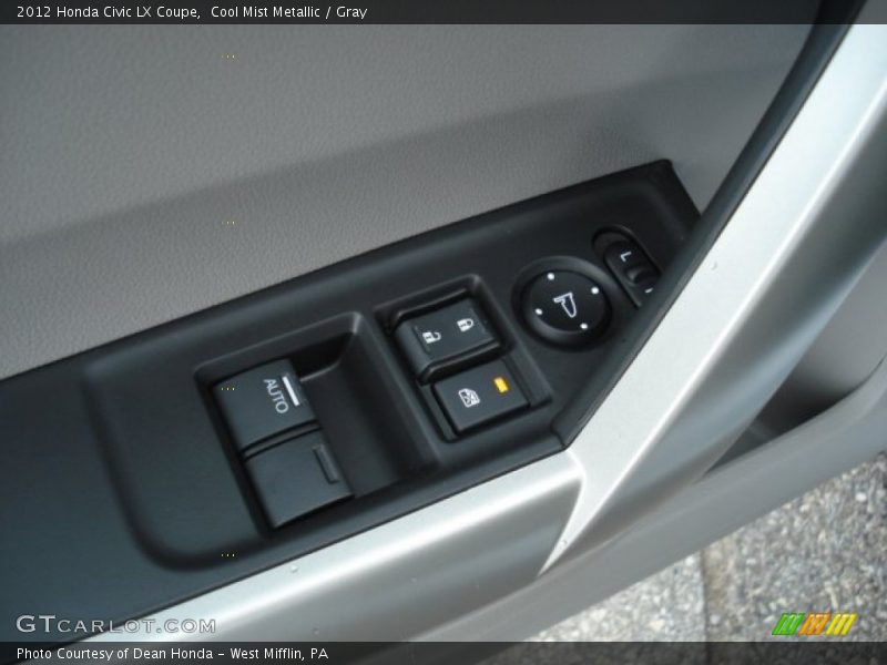 Cool Mist Metallic / Gray 2012 Honda Civic LX Coupe