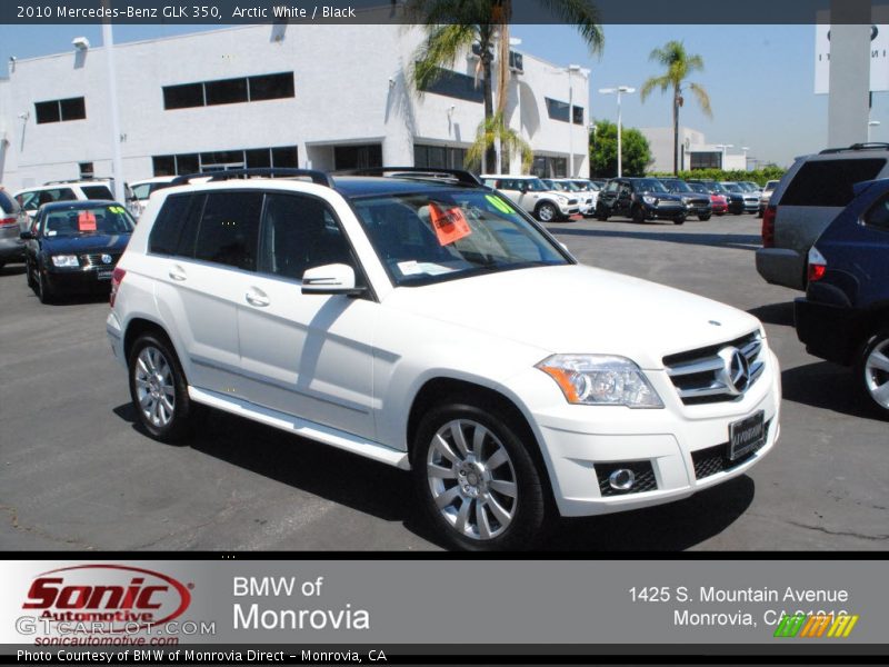 Arctic White / Black 2010 Mercedes-Benz GLK 350