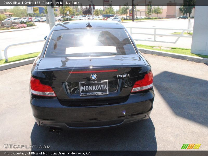 Jet Black / Black 2009 BMW 1 Series 135i Coupe