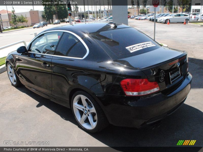 Jet Black / Black 2009 BMW 1 Series 135i Coupe