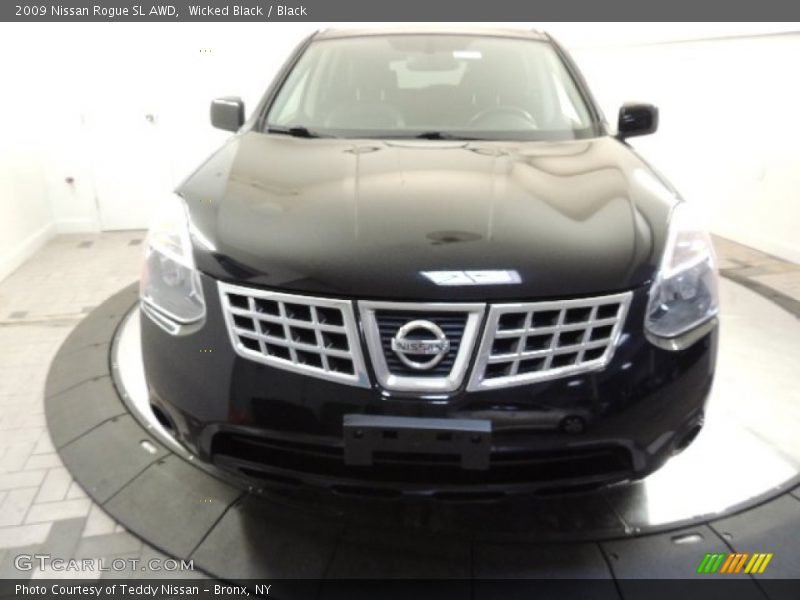 Wicked Black / Black 2009 Nissan Rogue SL AWD