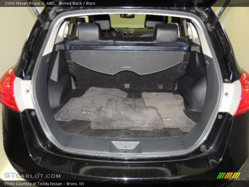 Wicked Black / Black 2009 Nissan Rogue SL AWD