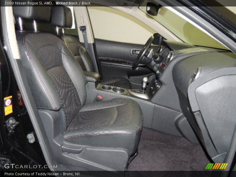 Wicked Black / Black 2009 Nissan Rogue SL AWD