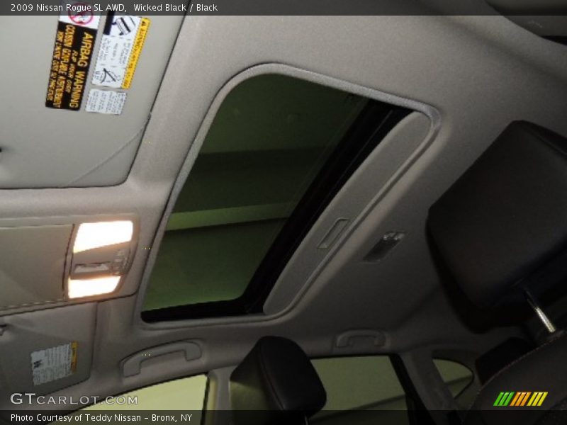 Wicked Black / Black 2009 Nissan Rogue SL AWD