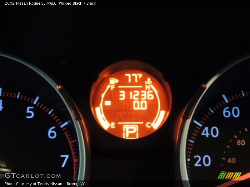 Wicked Black / Black 2009 Nissan Rogue SL AWD