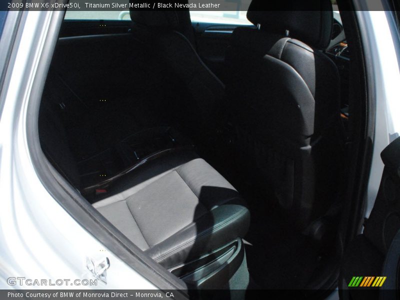 Titanium Silver Metallic / Black Nevada Leather 2009 BMW X6 xDrive50i