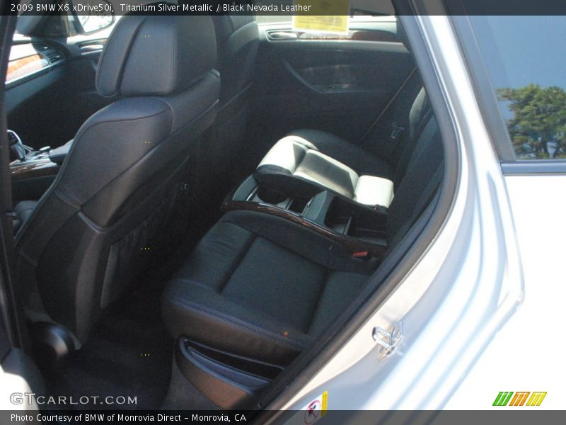 Titanium Silver Metallic / Black Nevada Leather 2009 BMW X6 xDrive50i
