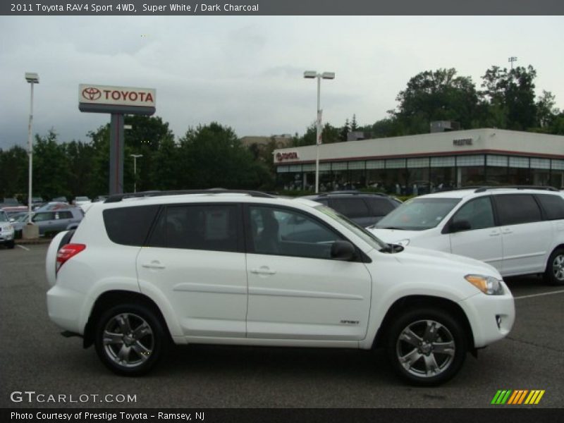 Super White / Dark Charcoal 2011 Toyota RAV4 Sport 4WD