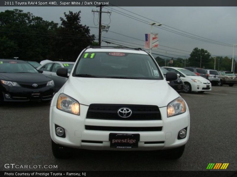 Super White / Dark Charcoal 2011 Toyota RAV4 Sport 4WD