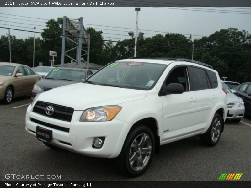 Super White / Dark Charcoal 2011 Toyota RAV4 Sport 4WD