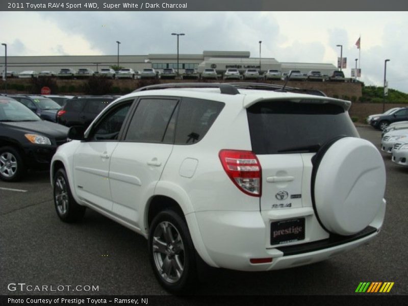 Super White / Dark Charcoal 2011 Toyota RAV4 Sport 4WD