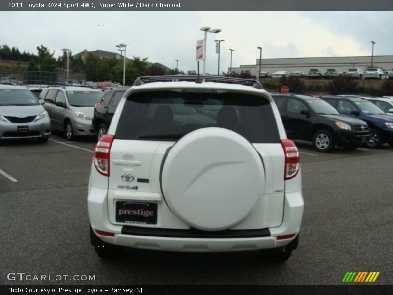 Super White / Dark Charcoal 2011 Toyota RAV4 Sport 4WD