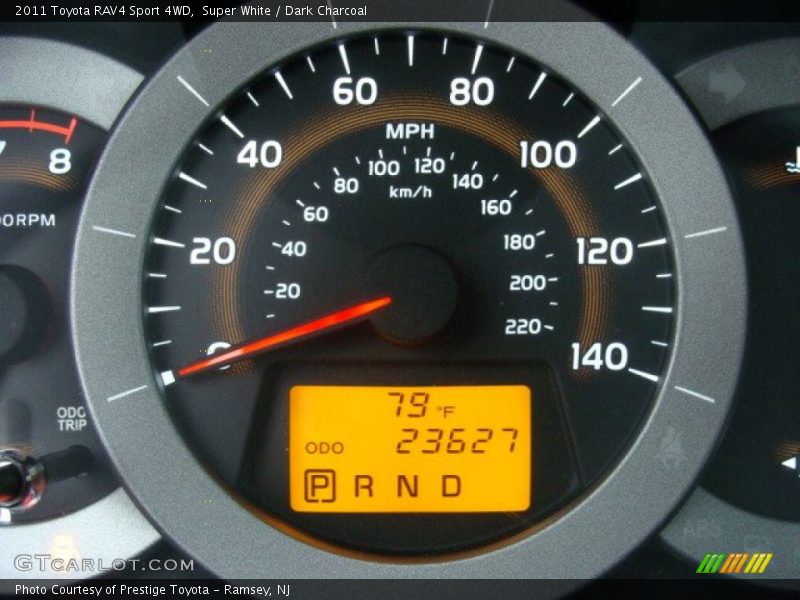 Super White / Dark Charcoal 2011 Toyota RAV4 Sport 4WD