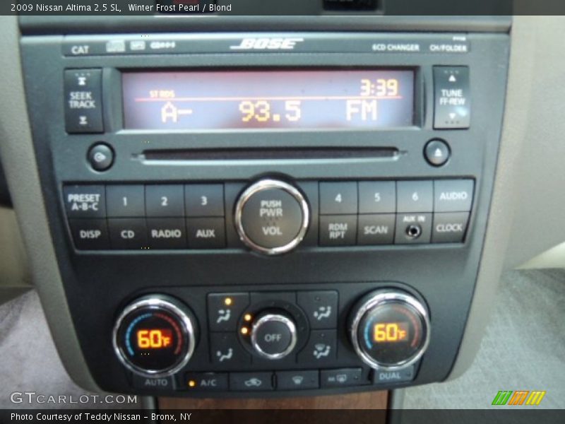 Winter Frost Pearl / Blond 2009 Nissan Altima 2.5 SL