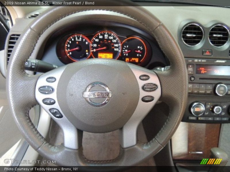 Winter Frost Pearl / Blond 2009 Nissan Altima 2.5 SL