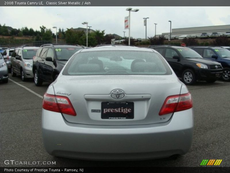 Classic Silver Metallic / Ash 2008 Toyota Camry LE