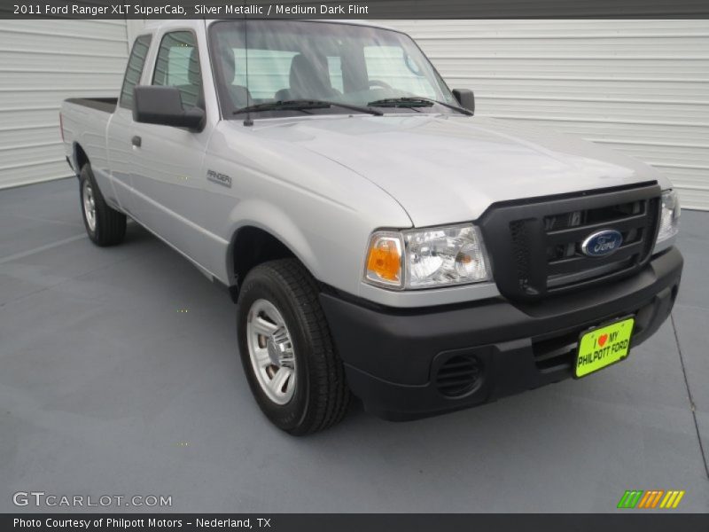 Silver Metallic / Medium Dark Flint 2011 Ford Ranger XLT SuperCab
