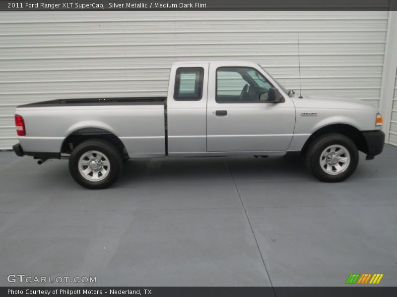 Silver Metallic / Medium Dark Flint 2011 Ford Ranger XLT SuperCab