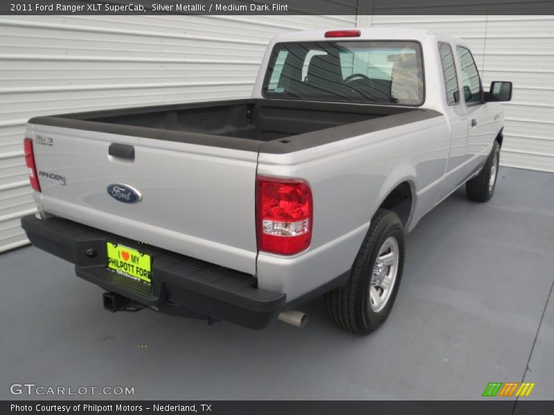 Silver Metallic / Medium Dark Flint 2011 Ford Ranger XLT SuperCab