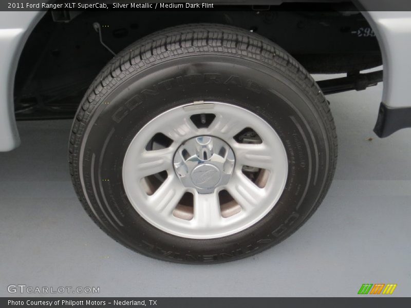 Silver Metallic / Medium Dark Flint 2011 Ford Ranger XLT SuperCab