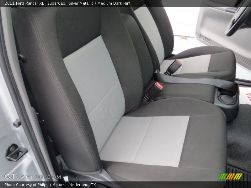 Silver Metallic / Medium Dark Flint 2011 Ford Ranger XLT SuperCab