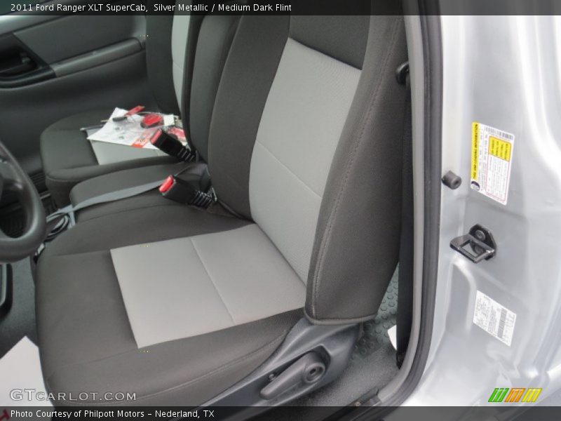 Silver Metallic / Medium Dark Flint 2011 Ford Ranger XLT SuperCab