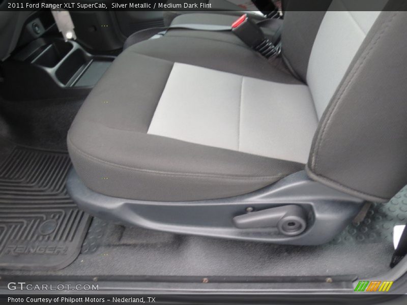 Silver Metallic / Medium Dark Flint 2011 Ford Ranger XLT SuperCab
