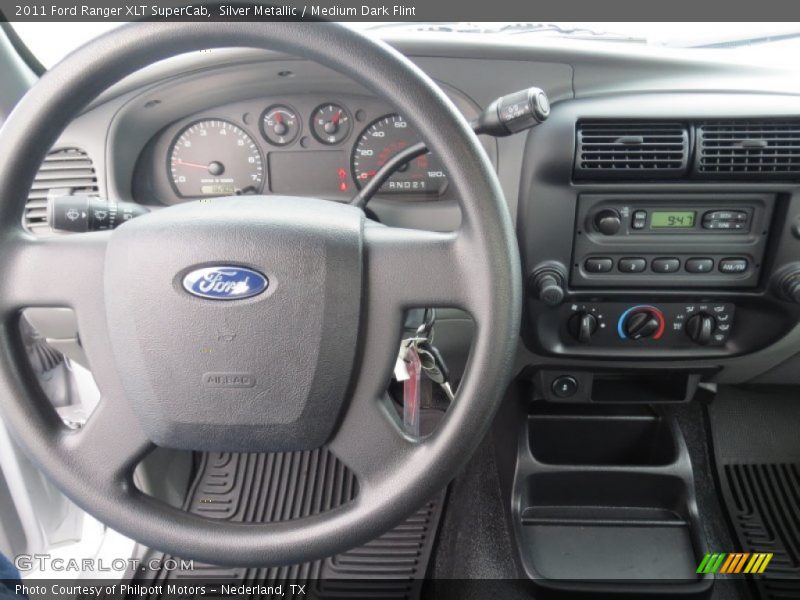 Silver Metallic / Medium Dark Flint 2011 Ford Ranger XLT SuperCab