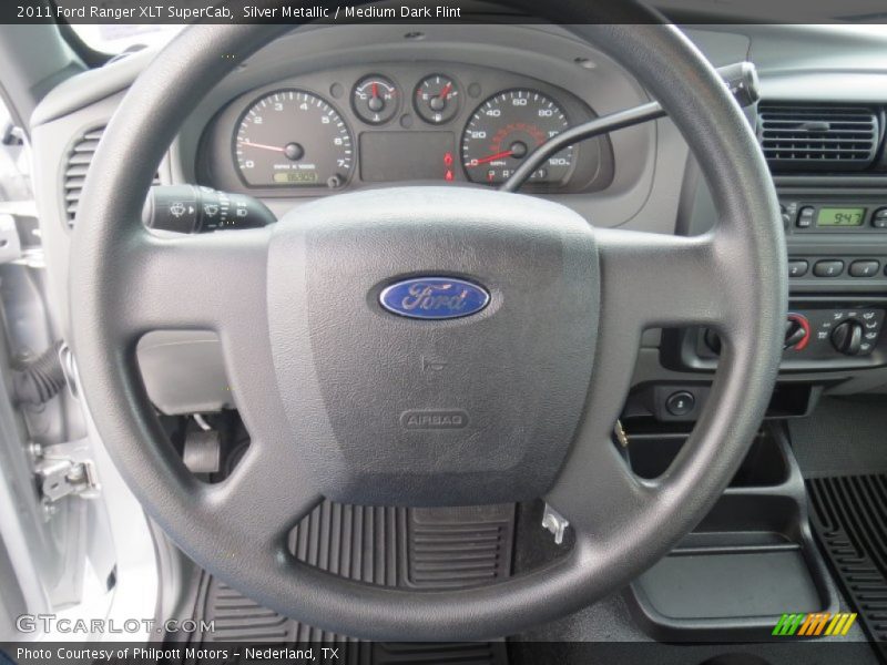Silver Metallic / Medium Dark Flint 2011 Ford Ranger XLT SuperCab
